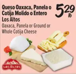 El Super Oaxaca, Panela or Ground or Whole Cotija Cheese offer