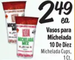 El Super Michelada Cups offer