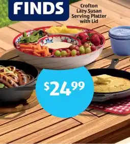 Aldi Crofton Lazy Susan Serving Platter with Lid offer