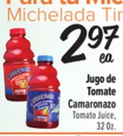 El Super Camaronazo Tomato Juice offer