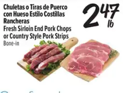 El Super Fresh Chuletas o Tiras de Puerco con Hueso Estilo Costillas Rancheras offer