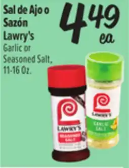 El Super Lawry's Garlic or Seasoned Salt offer