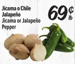 El Super Jicama or Jalapeño Pepper offer