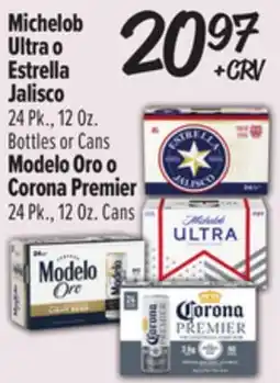 El Super Michelob Ultra o Estrella Jalisco o Modelo Oro o Corona Premier offer