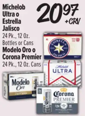El Super Michelob Ultra o Estrella Jalisco o Modelo Oro o Corona Premier offer