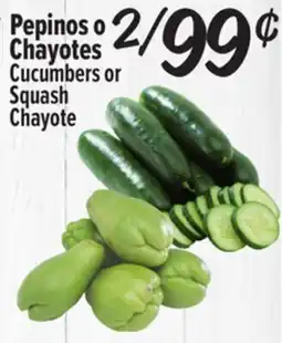 El Super Cucumbers or Squash Chayote offer