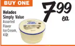 El Super Fresh Helados Simply Value Ice Cream offer