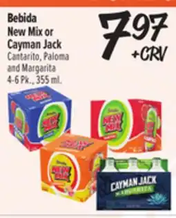 El Super Fresh Bebida New Mix or Cayman Jack offer