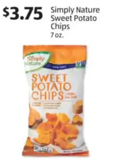 Aldi Simply Nature Sweet Potato Chips offer