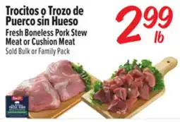 El Super Fresh Boneless Pork Stew Meat or Cushion Meat offer