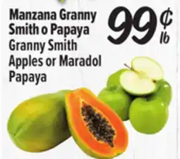 El Super Granny Smith Apples or Maradol Papaya offer