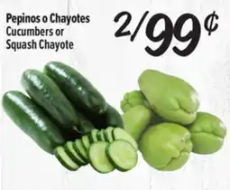 El Super Fresh Cucumbers or Squash Chayote offer