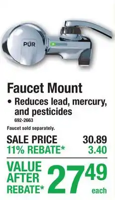 Menards Faucet Mount offer