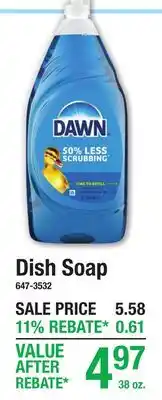 Menards Dawn Dish Soap offer