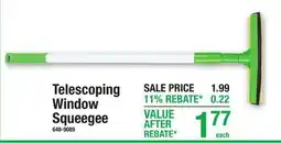 Menards Telescoping Window Squeegee offer