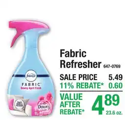 Menards Fabric Refresher offer