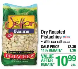 Menards Dry Roasted Pistachios offer