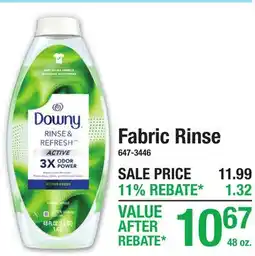 Menards Fabric Rinse offer