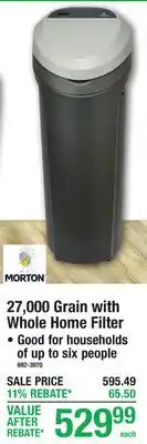 Menards 27,000 Grain with Whole Home Filter offer