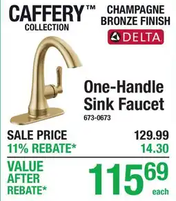 Menards One-Handle Sink Faucet offer