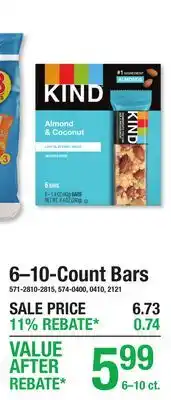 Menards 6–10-Count Bars offer