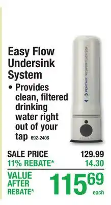 Menards Easy Flow Undersink System offer