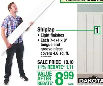 Menards Shiplap offer