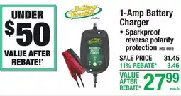Menards 1-Amp Battery Charger offer