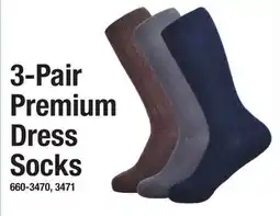 Menards 3-Pair Premium Dress Socks offer
