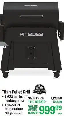 Menards Pit Boss Titan Pellet Grill offer