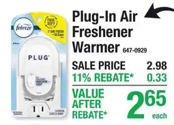Menards Plug-In Air Freshener offer