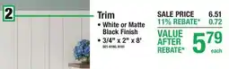 Menards Trim offer