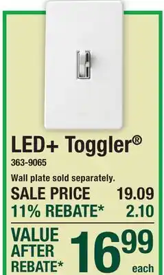 Menards LED+ Toggler offer