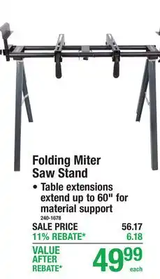Menards Folding Miter Saw Stand offer