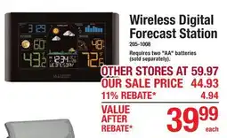 Menards Wireless Digital Forecast Station offer