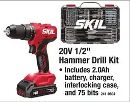 Menards 20V 1/2 Hammer Drill Kit offer