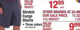 Menards Stretch Cargo Shorts offer