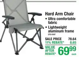 Menards Hard Arm Chair offer