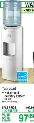 Menards Top Load WATER COOLERS offer
