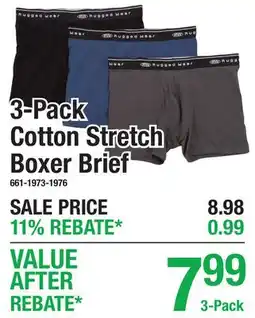 Menards 3-Pack Cotton Stretch Boxer Brief offer