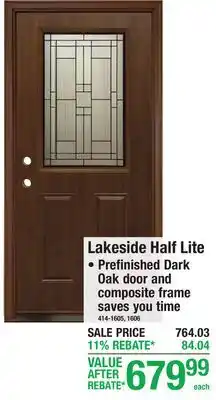 Menards Lakeside Half Lite offer
