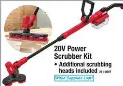 Menards 20V Power Scrubber Kit offer