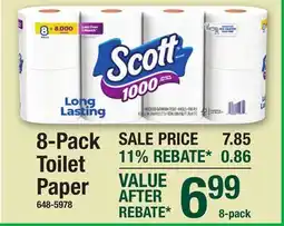 Menards 8-Pack Toilet Paper offer