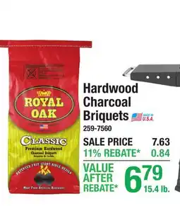 Menards Hardwood Charcoal Briquets offer