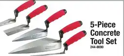 Menards 5-Piece Concrete Tool Set offer