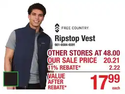 Menards Ripstop Vest offer