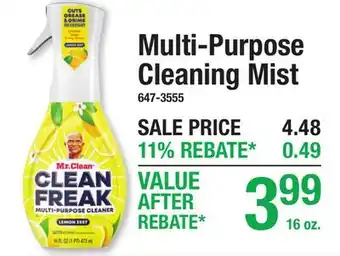 Menards Multi-Purpose Cleaning Mist offer