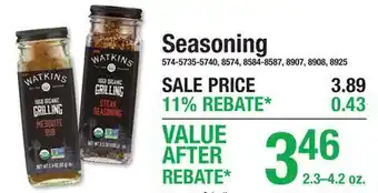 Menards Seasoning offer