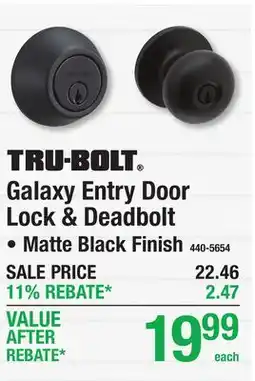 Menards TRU-BOLT Galaxy Entry Door Lock & Deadbolt offer