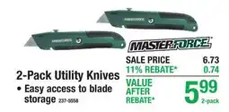 Menards 2-Pack Utility Knives offer